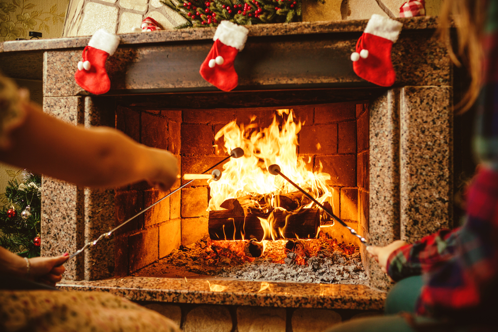 Christmas Decorated Cabins